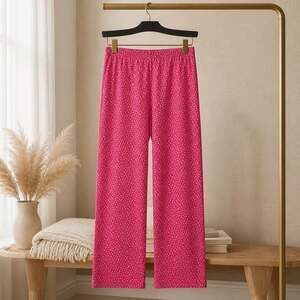 Gilligan & O'Malley Pink Polka Dot Fleece Sleepwear Pajama Pants XL #664